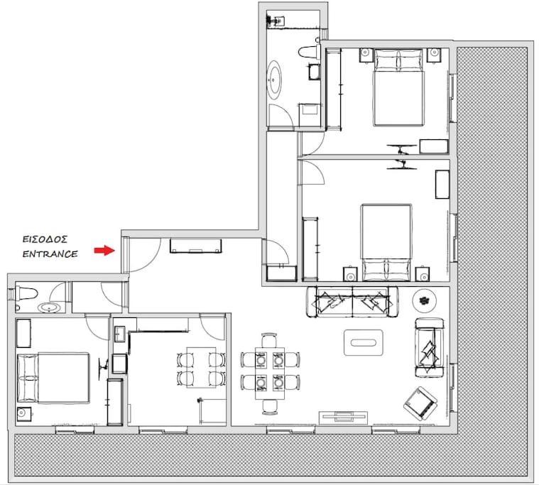 Spacious Flat Ideal For Families Aten Exteriör bild